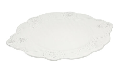 PIATTO DA PRESENTAZIONE OVALE 41CM *ITALICA* BIANCO – Virginia Casa