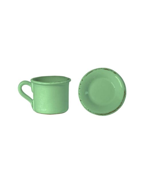 SET 8 TAZZINE DA CAFFE’ *TAVOLOZZA* MENTA – Virginia Casa