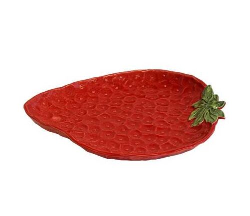 VASSOIO OVALE 39X30CM *FRAGOLA* ROSSO – Virginia Casa
