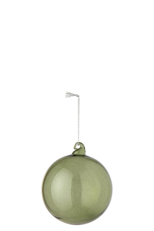 PALLINA DI NATALE VETRO VERDE – JOLIPA