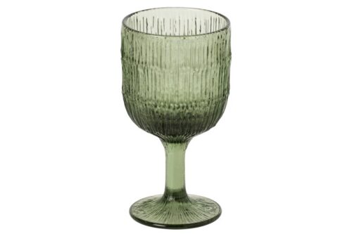 SET 6 BICCHIERI DA VINO A COSTA VETRO VERDE – JOLIPA