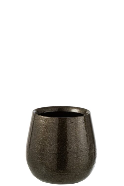 PORTAVASI CERAMICA VERDE/ORO MEDIUM – JOLIPA