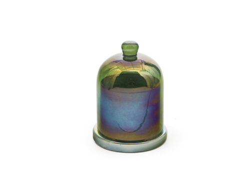 CANDELA VETRO CLOCHE VERDE – BRUCO